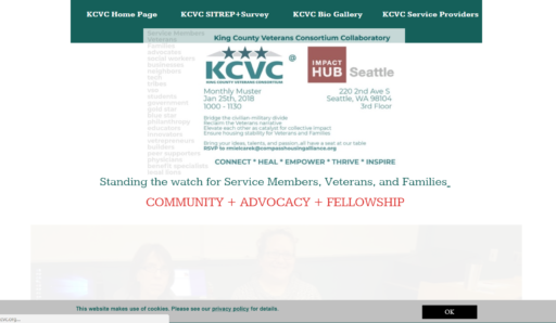 King County Veterans Consortium old website